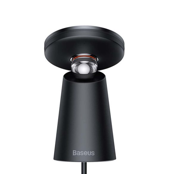 Baseus Simple Magnetic Stand Wireless Charger Qi, MagSafe kompatibilis vezeték nélküli asztali töltő, gyorstöltő, 15W, fekete
