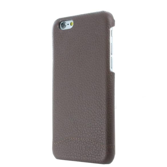 Cerruti 1881 iPhone 6/6S Signature Grained Genuine Leather hátlap, tok, barna