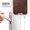 Caseology iPhone 6 Plus Bumper Frame Series bőr tok, bordó