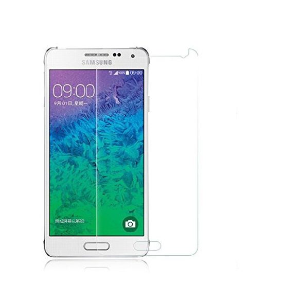 Iwill Samsung Galaxy Alpha kijelzővédő edzett üvegfólia (tempered glass) 9H keménységű, átlátszó