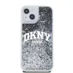 DKNY iPhone 13/14 Liquid Glitter Arch Logo DKHCP14SLBNAEK hátlap, tok, fekete
