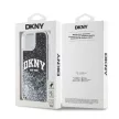 DKNY iPhone 13/14 Liquid Glitter Arch Logo DKHCP14SLBNAEK hátlap, tok, fekete