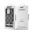 DKNY iPhone 14 Pro Max PU Leather Checkered Pattern and Stripe DKHCP14XPCPTSSK hátlap, tok, fekete
