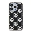 DKNY iPhone 15 Pro DKHCP15LHDLCEK PC TPU Checkered Pattern, fekete