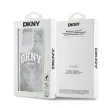 DKNY iPhone 15 Pro Liquid Glitter Arch Logo DKHCP15LLBNAET hátlap, tok, átlátszó