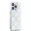DKNY case for IPHONE 15 Pro hátlap, tok DKHCP15LLCPEPT Liquid Glitters W/Checkered Pattern, fehér