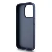 DKNY DKHCP15LPRTHSLB iPhone 15 Pro 6.1" hátlap, tok Leather Mono Stripe & Metal Logo, kék