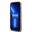 DKNY DKHCP15LPRTHSLE iPhone 15 Pro 6.1" hátlap, tok Leather Mono Stripe & Metal Logo, bézs