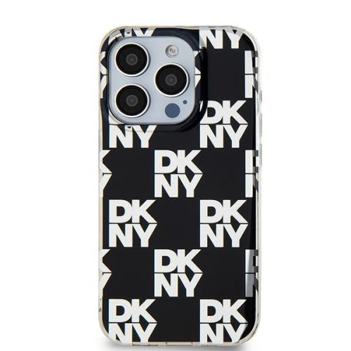 DKNY iPhone 15 Plus DKHCP15MHDLCEK hátlap, tok PC TPU Checkered Pattern, fekete