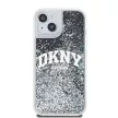 DKNY iPhone 15 Plus DKHCP15MLBNAEK hátlap, tok Liquid Glitters W/Arch Logo, fekete