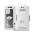 DKNY iPhone 15 Plus DKHCP15MLBNAEK hátlap, tok Liquid Glitters W/Arch Logo, fekete