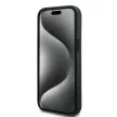 DKNY DKHCP15MPCPTSSK iPhone 15 Plus/14 Plus 6.7" hátlap, tok Leather Checkered Mono Pattern & Printed Stripes, fekete