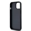 DKNY DKHCP15MPCPTSSK iPhone 15 Plus/14 Plus 6.7" hátlap, tok Leather Checkered Mono Pattern & Printed Stripes, fekete