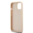 DKNY DKHCP15MPRTHSLP iPhone 15 Plus/14 Plus 6.7" hátlap, tok Leather Mono Stripe & Metal Logo, rózsaszín