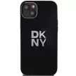 DKNY iPhone 15 Plus DKHCP15MSMCBSK hátlap, tok Silicone W/Stack Metal Logo, fekete