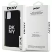 DKNY iPhone 15 Plus DKHCP15MSMCBSK hátlap, tok Silicone W/Stack Metal Logo, fekete