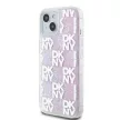 DKNY iPhone 15 DKHCP15SLCPEPP hátlap, tok Liquid Glitters W/Checkered Pattern, rózsaszín
