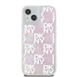 DKNY iPhone 15 DKHCP15SLCPEPP hátlap, tok Liquid Glitters W/Checkered Pattern, rózsaszín
