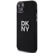 DKNY iPhone 15 DKHCP15SSMCBSK hátlap, tok Silicone W/Stack Metal Logo, fekete