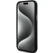 DKNY iPhone 15 DKHCP15SSMCBSK hátlap, tok Silicone W/Stack Metal Logo, fekete