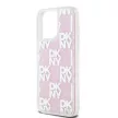 DKNY iPhone 15 Pro Max DKHCP15XLCPEPP hátlap, tok Liquid Glitters W/Checkered Pattern, rózsaszín