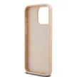 DKNY DKHCP15XPRTHSLP iPhone 15 Pro Max 6.7" hátlap, tok Leather Mono Stripe & Metal Logo, rózsaszín