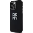 DKNY iPhone 15 Pro Max DKHCP15XSMCBSK hátlap, tok Silicone W/Stack Metal Logo, fekete