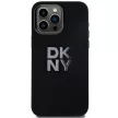 DKNY iPhone 15 Pro Max DKHCP15XSMCBSK hátlap, tok Silicone W/Stack Metal Logo, fekete