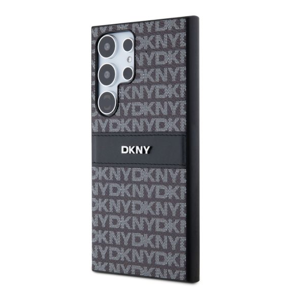 DKNY Samsung Galaxy S24 Ultra PC/TPU Repeat Pattern Tonal Stripe DKHCS24LPRTHSLK hátlap, tok, fekete