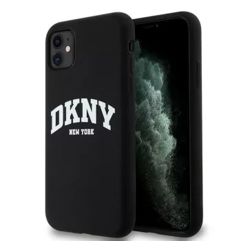   DKNY case for IPHONE 11 Magsafe hátlap, tok DKHMN61SNYACH W/White Arch Logo, fekete
