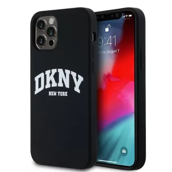   DKNY case for IPHONE 12/12 Pro Magsafe hátlap, tok DKHMP12MSNYACH W/White Arch Logo, fekete