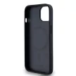 DKNY iPhone 13 PU Leather Repeat Pattern Bottom Stripe MagSafe DKHMP13MPSOSPK, hátlap, tok, fekete