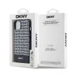 DKNY iPhone 13 PU Leather Repeat Pattern Bottom Stripe MagSafe DKHMP13MPSOSPK, hátlap, tok, fekete