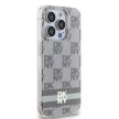 DKNY case for IPHONE 14 Pro Max Magsafe hátlap, tok DKHMP14XHCPTSE Checkered Pattern W/Printed Stripes, bézs
