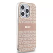 DKNY case for IPHONE 14 Pro Max Magsafe hátlap, tok DKHMP14XHRHSEP Repeat Texture Pattern W/ Stripe, rózsaszín