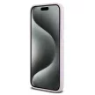 DKNY case for IPHONE 14 Pro Max Magsafe hátlap, tok DKHMP14XSMCHLP W/Horizontal Metal Logo, rózsaszín