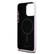 DKNY case for IPHONE 14 Pro Max Magsafe hátlap, tok DKHMP14XSMCHLP W/Horizontal Metal Logo, rózsaszín