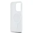 DKNY iPhone 15 Pro compatible with MagSafe DKHMP15LHRHSEE hátlap, tok MagSafe PC TPU Repeat Texture Pattern W/ Stripe, bézs