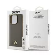 DKNY DKHMP15LPSHRPSW iPhone 15 Pro 6.1" hátlap, tok Leather Monogram Pattern Metal Logo MagSafe, barna