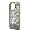 DKNY DKHMP15LPSOSPW iPhone 15 Pro 6.1" hátlap, tok Leather Printed Pattern Metal Logo MagSafe, barna