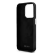 DKNY iPhone 15 Pro compatible with MagSafe DKHMP15LSMCHLK hátlap, tok MagSafe Silicone W/Horizontal Metal Logo, fekete