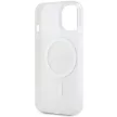 DKNY iPhone 15 Plus MagSafe DKHMP15MHRHSEP hátlap, tok MagSafe PC TPU Repeat Texture Pattern W/ Stripe, rózsaszín