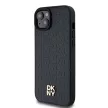 DKNY iPhone 15 Plus MagSafe DKHMP15MPSHRPSK hátlap, tok MagSafe Pu Repeat Pattern W/Stack Logo, fekete
