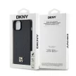 DKNY iPhone 15 Plus MagSafe DKHMP15MPSHRPSK hátlap, tok MagSafe Pu Repeat Pattern W/Stack Logo, fekete