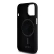 DKNY iPhone 15 Plus MagSafe DKHMP15MSMCHLK hátlap, tok MagSafe Silicone W/Horizontal Metal Logo, fekete