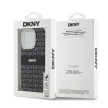 DKNY iPhone 15 Pro Max compatible with MagSafe DKHMP15XHRHSEK hátlap, tok MagSafe PC TPU Repeat Texture Pattern W/ Stripe, fekete