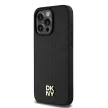 DKNY iPhone 15 Pro Max MagSafe DKHMP15XPSHRPSK hátlap, tok MagSafe Pu Repeat Pattern W/Stack Logo, fekete