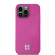 DKNY iPhone 15 Pro Max MagSafe DKHMP15XPSHRPSP hátlap, tok MagSafe Pu Repeat Pattern W/Stack Logo, rózsaszín