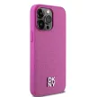 DKNY iPhone 15 Pro Max MagSafe DKHMP15XPSHRPSP hátlap, tok MagSafe Pu Repeat Pattern W/Stack Logo, rózsaszín