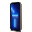 DKNY DKHMP15XPSHRPSW iPhone 15 Pro Max 6.7" hátlap, tok Leather Pattern Metal Logo MagSafe, barna